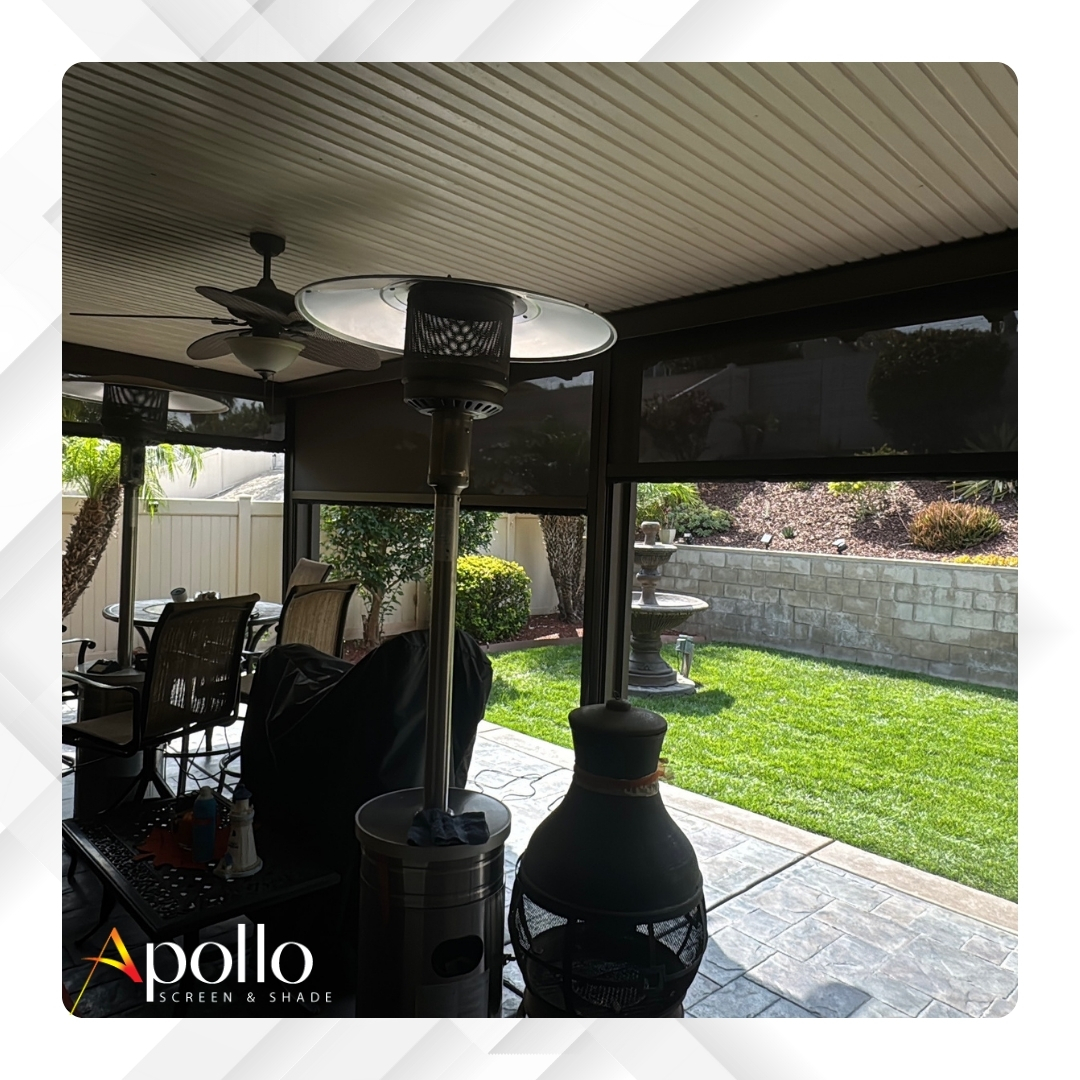 Apollo Smart Motorized Sun Shade Inside View.